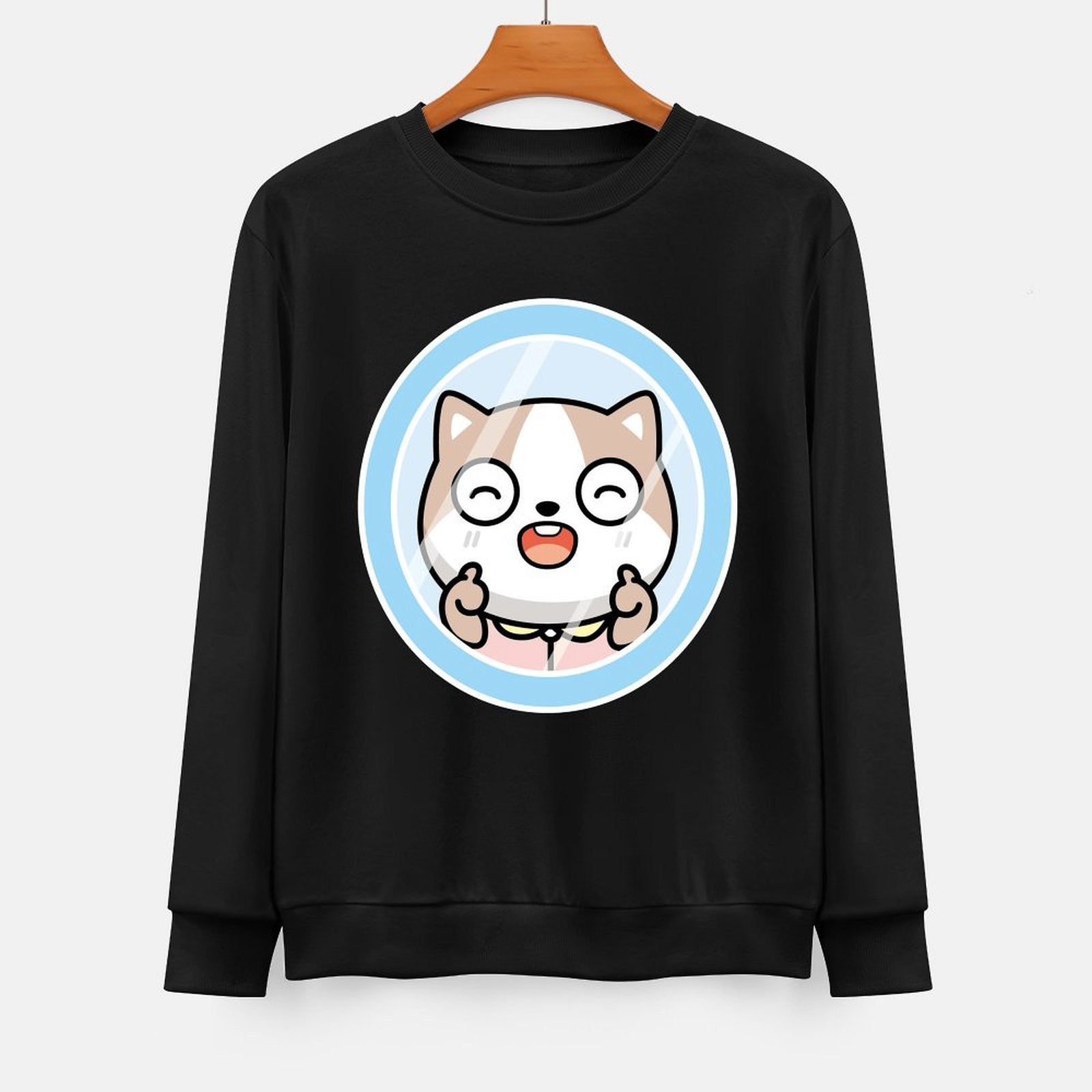 Front Patterned Long Sleeve TopSoftLine Comfort